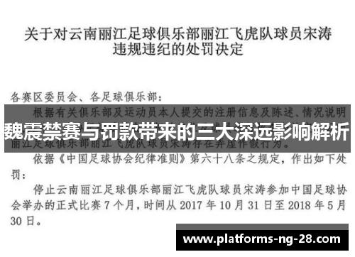 魏震禁赛与罚款带来的三大深远影响解析